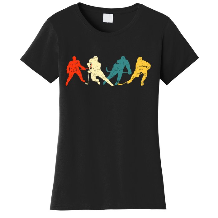 Retro Style Hockey Players Women's T-Shirt