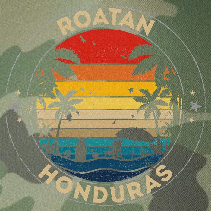 Roatan Souvenir Honduras Reminder Legacy Tie Dye Trucker Hat