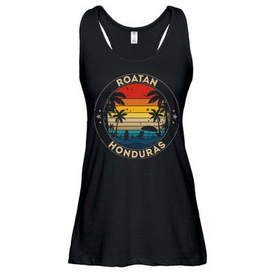 Roatan Souvenir Honduras Reminder Ladies Essential Flowy Tank