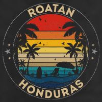 Roatan Souvenir Honduras Reminder Golf Towel