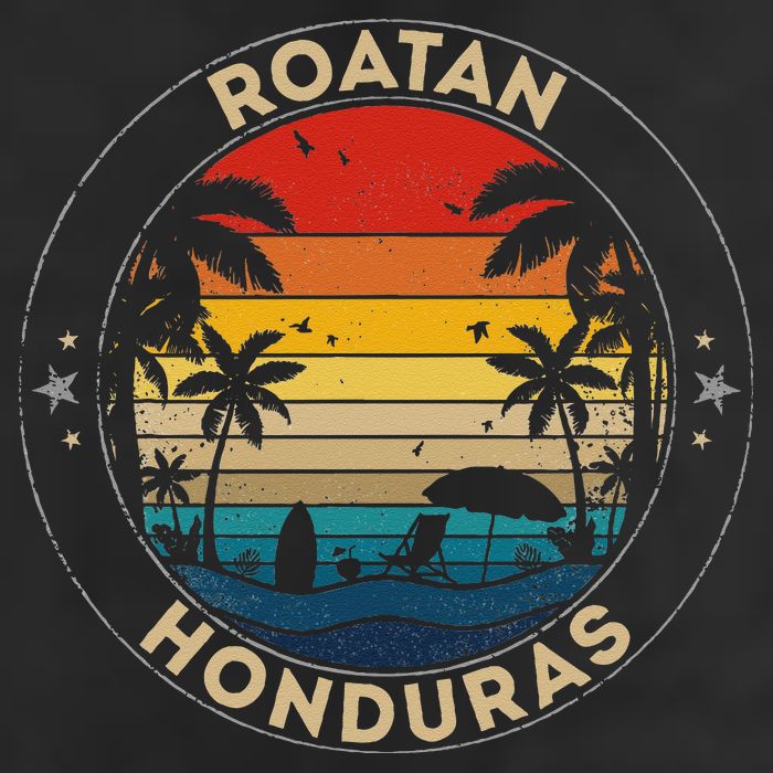 Roatan Souvenir Honduras Reminder Golf Towel