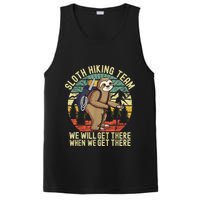 Retro Sloth Hiking Team We'll Get There When We Get There PosiCharge Competitor Tank