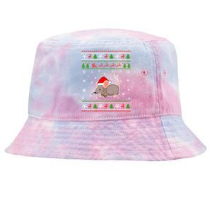 Rat Santa Hat Ugly Christmas Design Xmas Sweater Pajama Cute Gift Tie-Dyed Bucket Hat