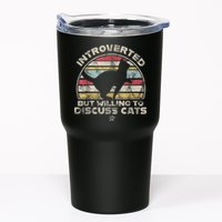 Retro Style Introverted But Willing To Discuss Cats Vintage Tumbler