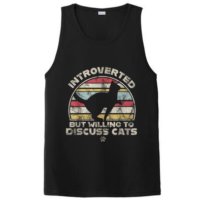 Retro Style Introverted But Willing To Discuss Cats Vintage PosiCharge Competitor Tank