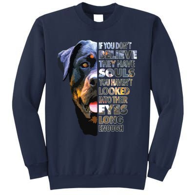 Rottweiler Soul I Love Rotties Dog Lover Sweatshirt