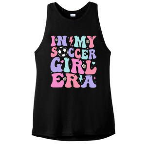 Retro Soccer In My Soccer Girl Era Gift Ladies PosiCharge Tri-Blend Wicking Tank