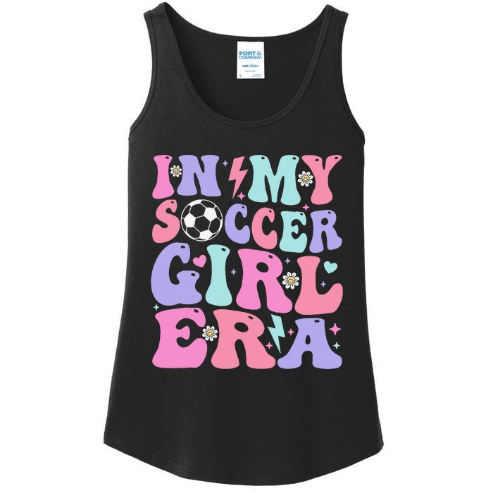 Retro Soccer In My Soccer Girl Era Gift Ladies Essential Tank