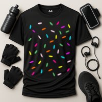 Rainbow Sprinkles Ice Cream Costume Halloween Cooling Performance Crew T-Shirt