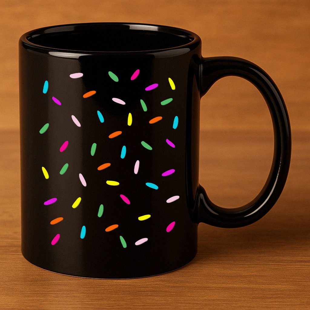 Rainbow Sprinkles Ice Cream Costume Halloween 11oz C Handle Ceramic Mug
