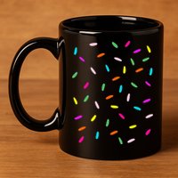 Rainbow Sprinkles Ice Cream Costume Halloween 11oz C Handle Ceramic Mug