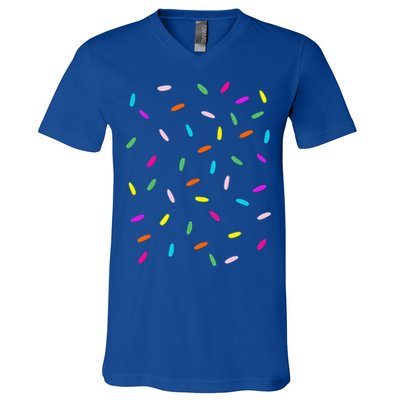 Rainbow Sprinkles Ice Cream Costume Halloween V-Neck T-Shirt