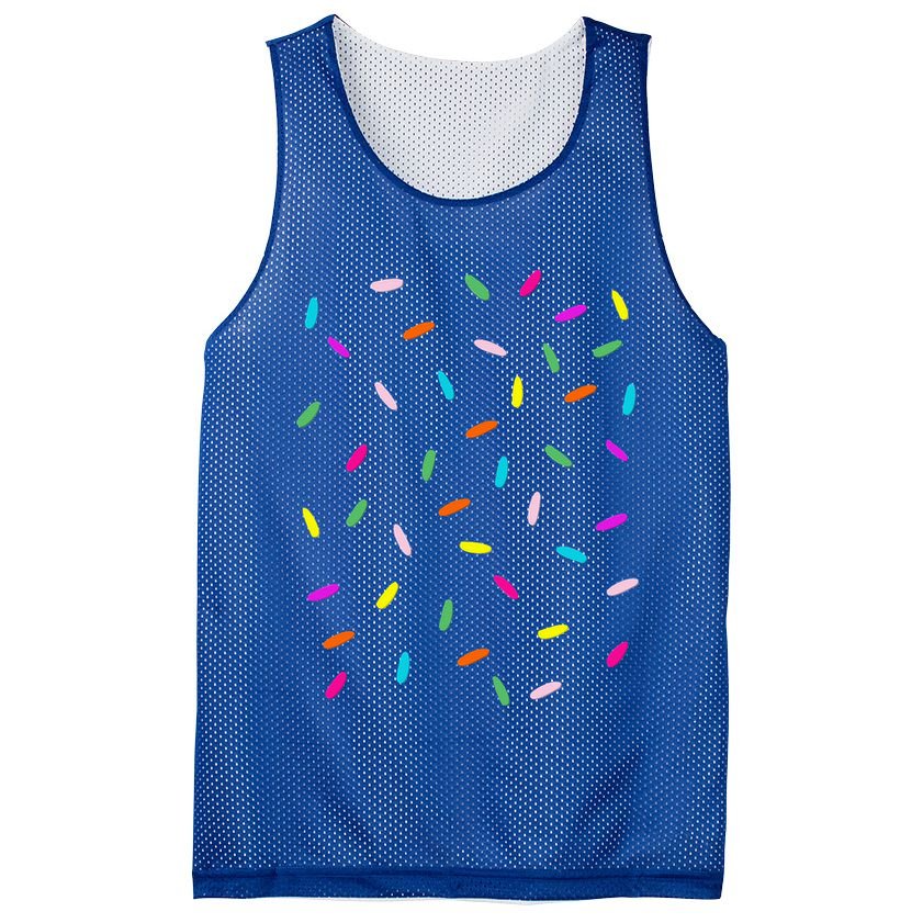 Rainbow Sprinkles Ice Cream Costume Halloween Mesh Reversible Basketball Jersey Tank