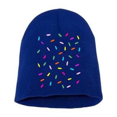 Rainbow Sprinkles Ice Cream Costume Halloween Short Acrylic Beanie