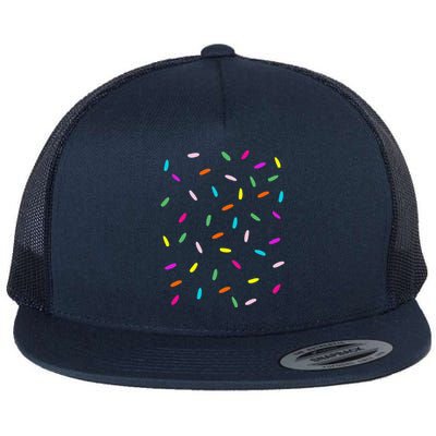 Rainbow Sprinkles Ice Cream Costume Halloween Flat Bill Trucker Hat