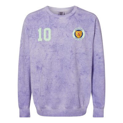 Retro Soccer Inspired Scotland Colorblast Crewneck Sweatshirt