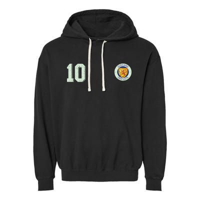 Retro Soccer Inspired Scotland Garment-Dyed Fleece Hoodie