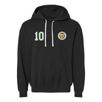 Retro Soccer Inspired Scotland Garment-Dyed Fleece Hoodie