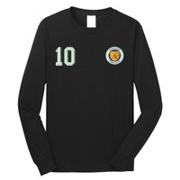 Retro Soccer Inspired Scotland Long Sleeve Shirt