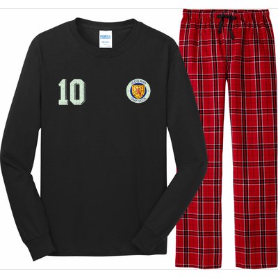 Retro Soccer Inspired Scotland Long Sleeve Pajama Set