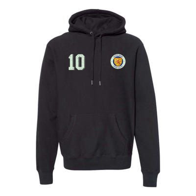 Retro Soccer Inspired Scotland Premium Hoodie