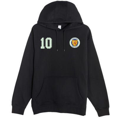 Retro Soccer Inspired Scotland Premium Pullover Hoodie