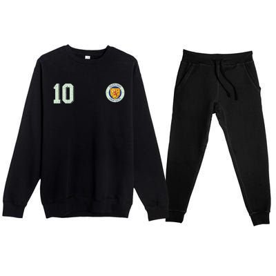 Retro Soccer Inspired Scotland Premium Crewneck Sweatsuit Set