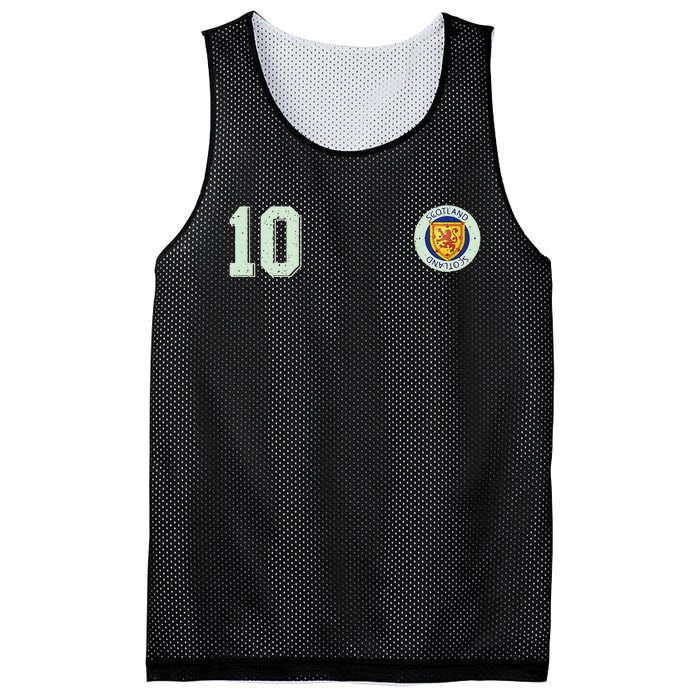 Retro Soccer Inspired Scotland Mesh Reversible Basketball Jersey Tank