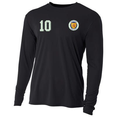 Retro Soccer Inspired Scotland Cooling Performance Long Sleeve Crew