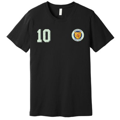 Retro Soccer Inspired Scotland Premium T-Shirt