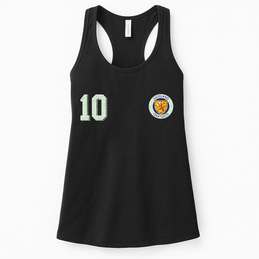 Retro Soccer Inspired Scotland Womens Tank Top