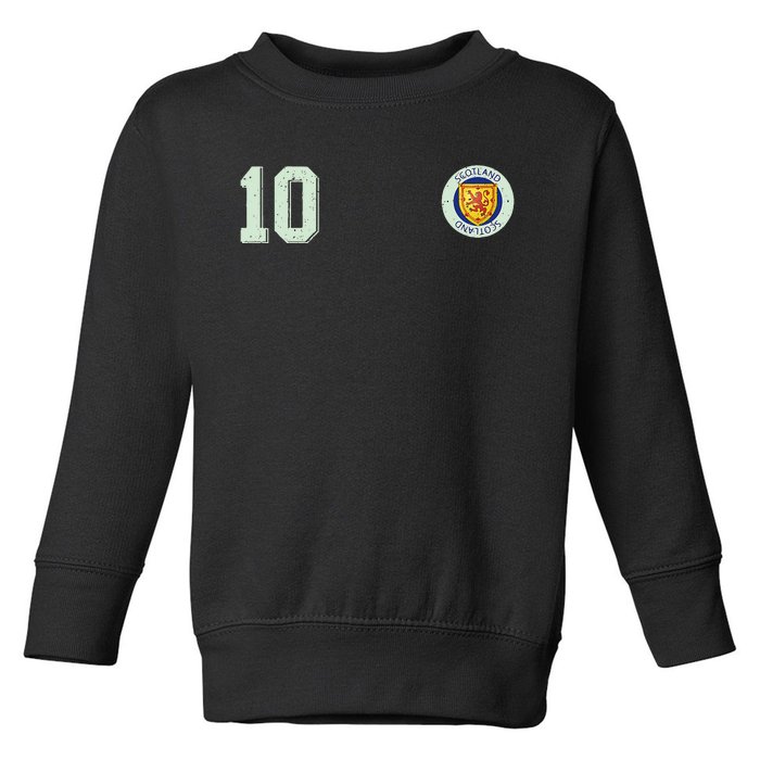 Retro Soccer Inspired Scotland Toddler Sweatshirt