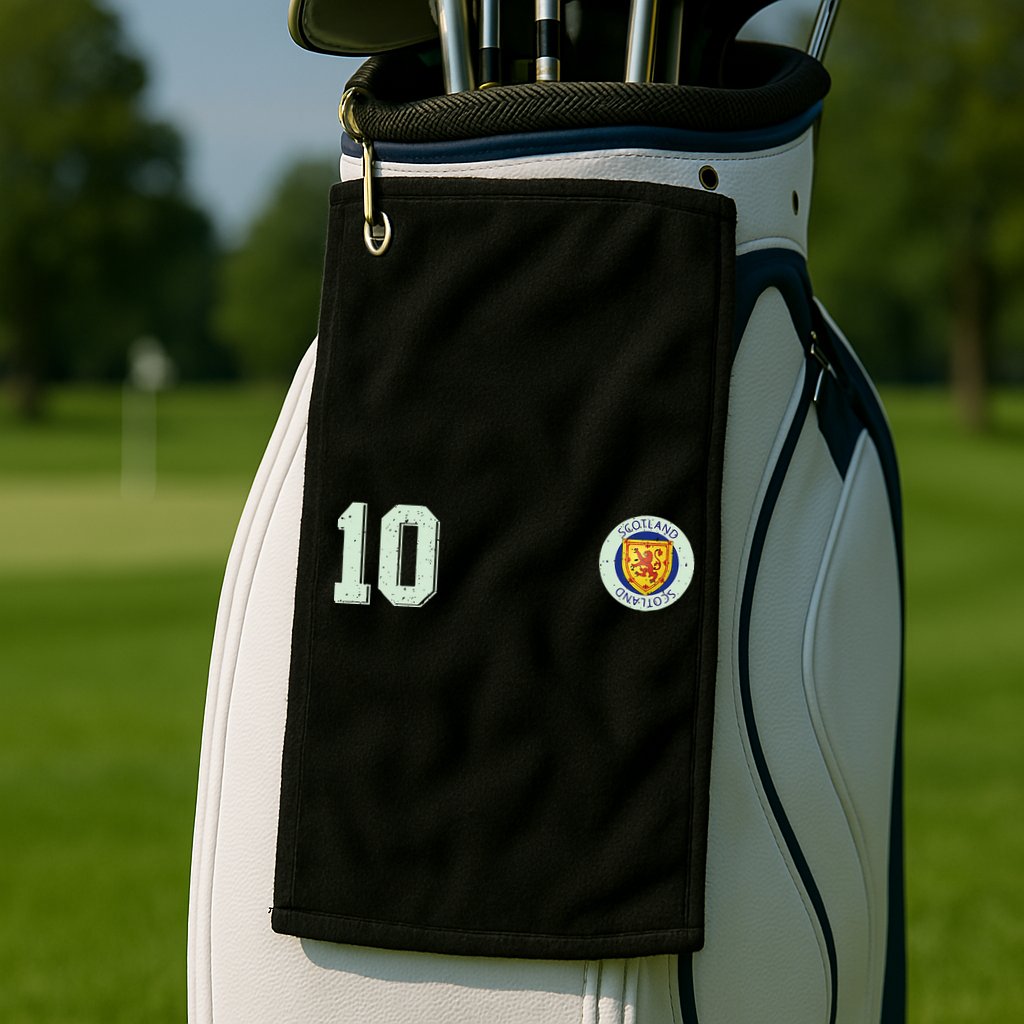 Retro Soccer Inspired Scotland Golf Towel