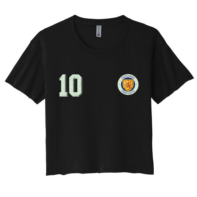 Retro Soccer Inspired Scotland Crop Top