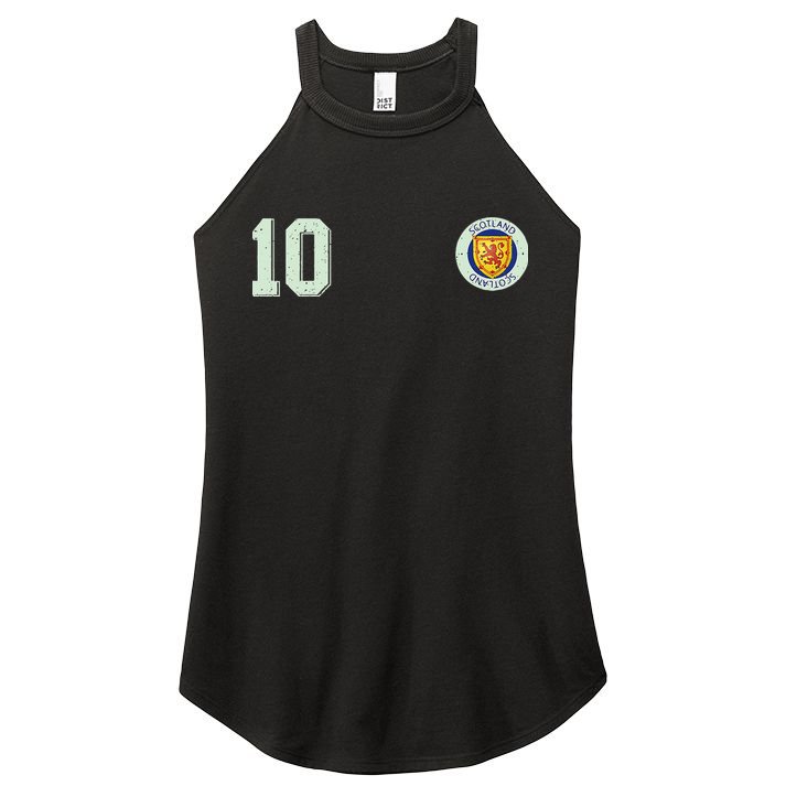 Retro Soccer Inspired Scotland Women's Perfect Tri Rocker Tank