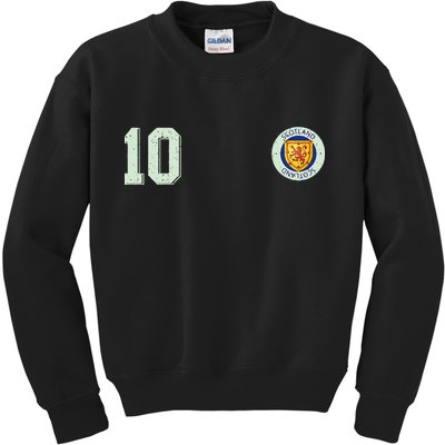 Retro Soccer Inspired Scotland Kids Sweatshirt