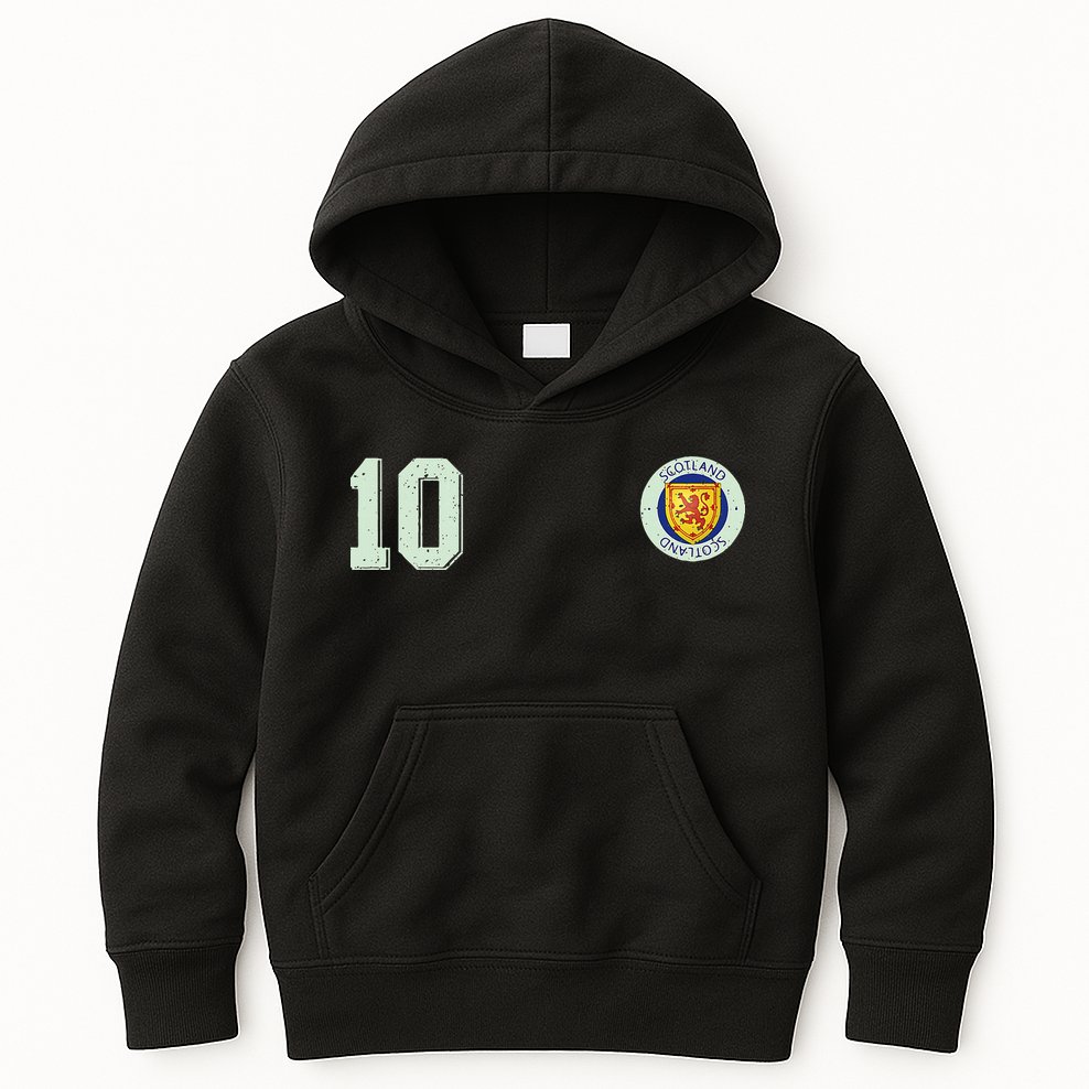 Retro Soccer Inspired Scotland Kids Hoodie