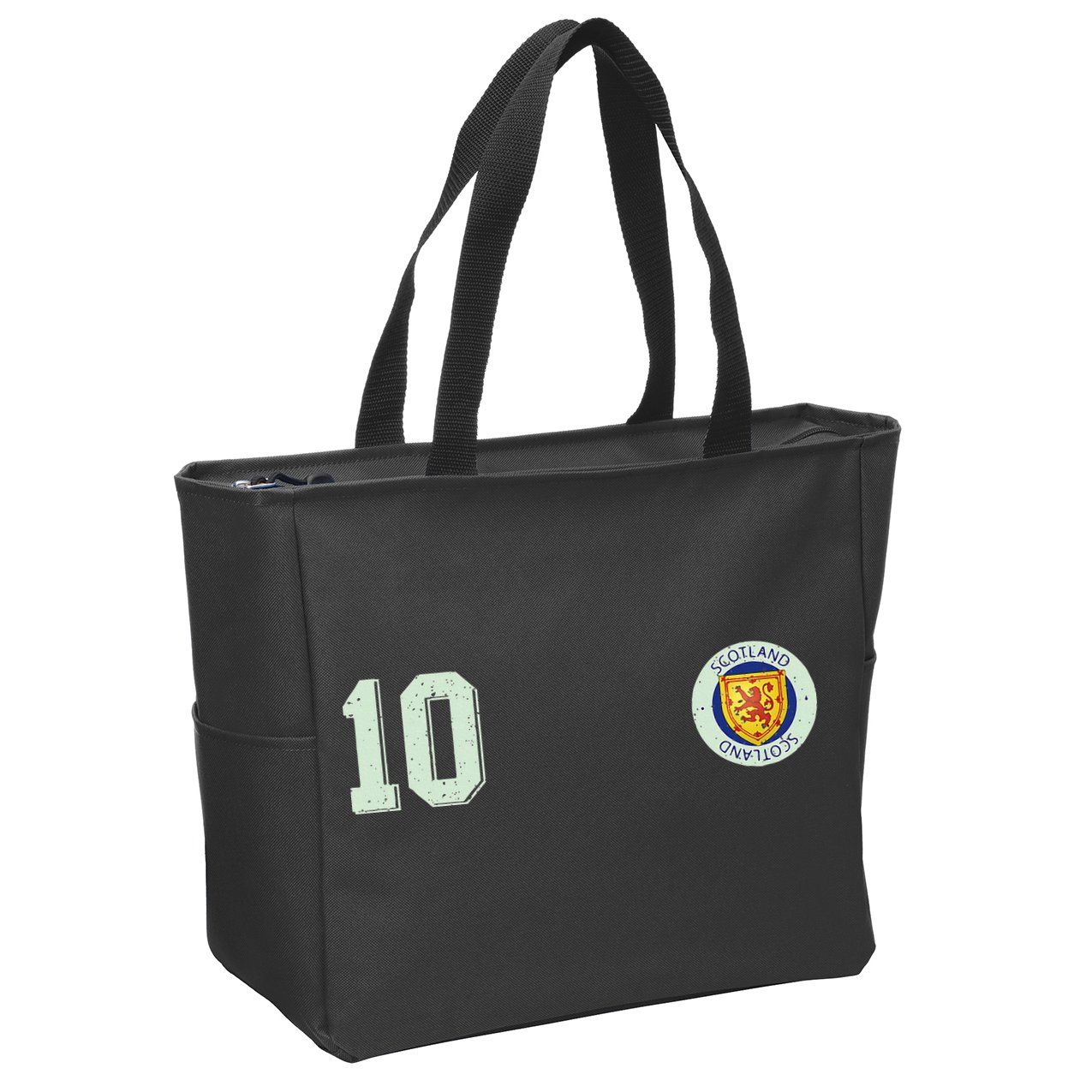 Retro Soccer Inspired Scotland Zip Tote Bag