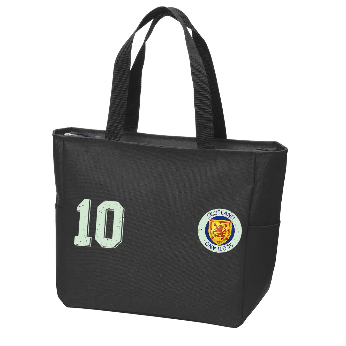Retro Soccer Inspired Scotland Zip Tote Bag