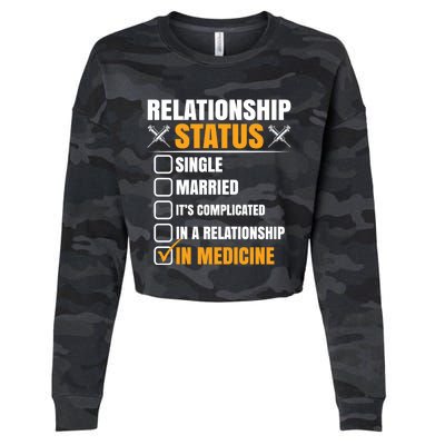 Relationship Status In Medicine Gift Cropped Pullover Crew