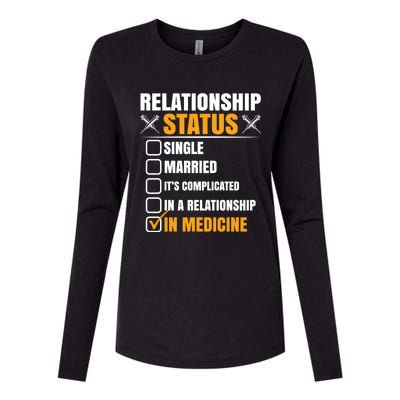 Relationship Status In Medicine Gift Womens Cotton Relaxed Long Sleeve T-Shirt