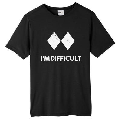 retro Ski I'm Difficult Skiing Skier Snowboard Snowboarder Tall Fusion ChromaSoft Performance T-Shirt