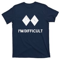 retro Ski I'm Difficult Skiing Skier Snowboard Snowboarder T-Shirt