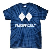 retro Ski I'm Difficult Skiing Skier Snowboard Snowboarder Tie-Dye T-Shirt