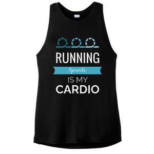 Running Sprints Is My Cardio Ladies PosiCharge Tri-Blend Wicking Tank