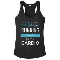 Running Sprints Is My Cardio Ladies PosiCharge Competitor Racerback Tank