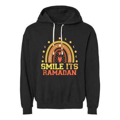 Ramadan Smile its Ramadan - Celebrating the Holy Month Garment-Dyed Fleece Hoodie