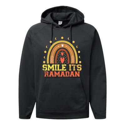 Ramadan Smile its Ramadan - Celebrating the Holy Month Performance Fleece Hoodie