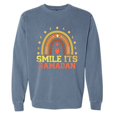 Ramadan Smile its Ramadan - Celebrating the Holy Month Garment-Dyed Sweatshirt