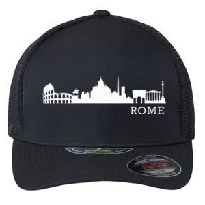 Rome Skyline Italy Gift For All Italians Flexfit Unipanel Trucker Cap